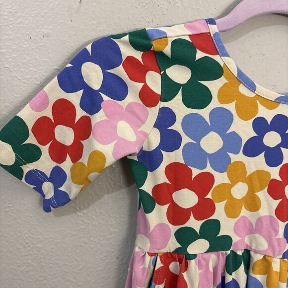 HANNA ANDERSSON PLAYGROUND DRESS POCKETS MULTI DAISY PRINT 130 US8 - Picture 3 of 8